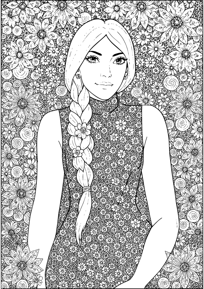 Braided Garden Portrait