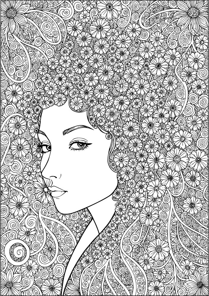 Flower Hair Portrait