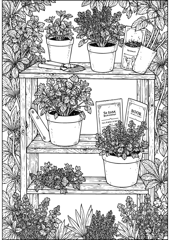 Herb Garden Shelf