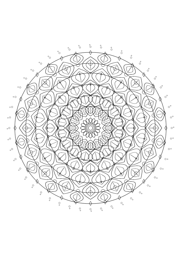 Mandala Coloring Page #3