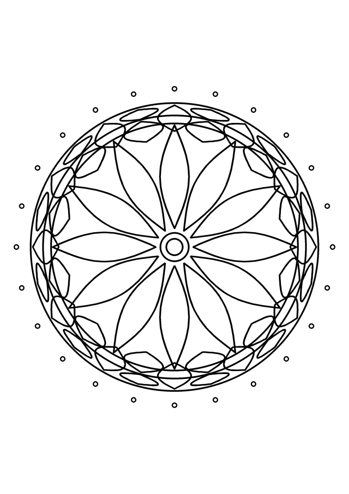 Mandala Coloring Page #5