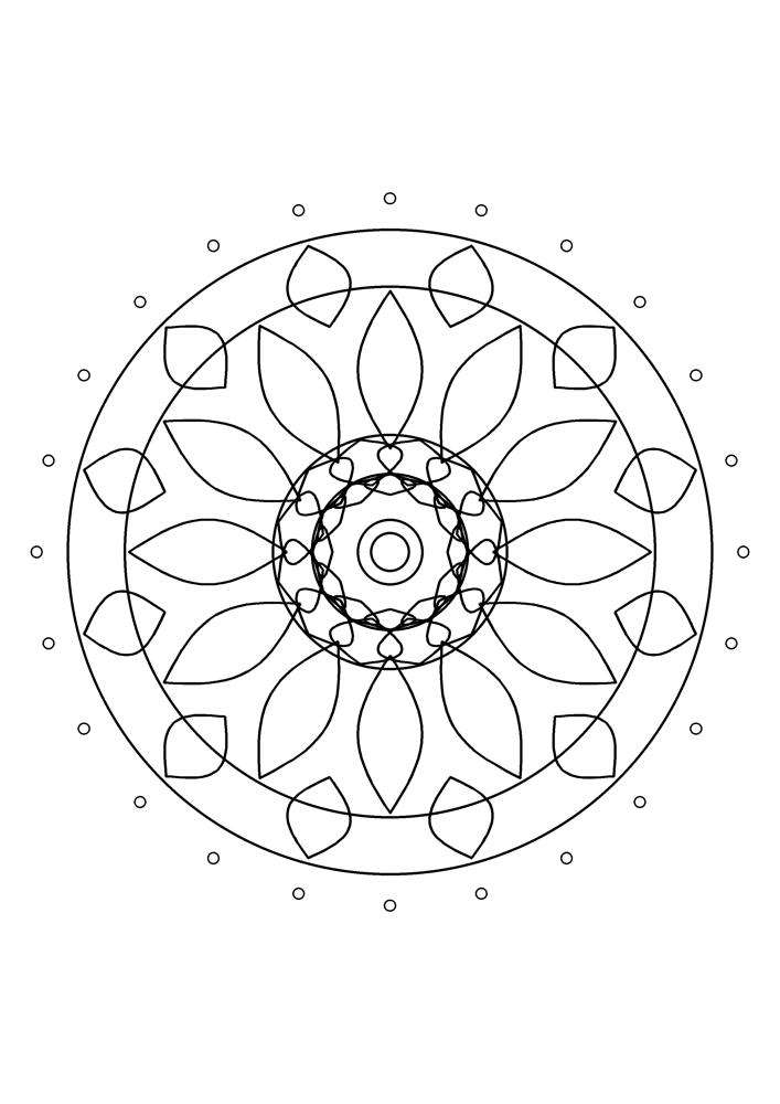 Mandala Coloring Page #8