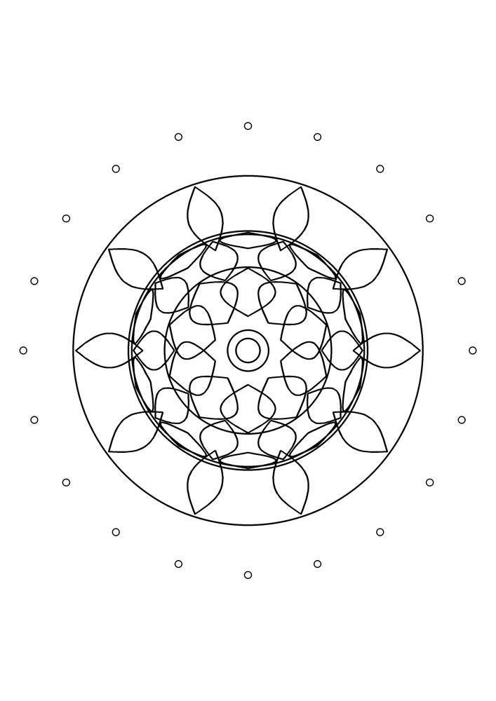 Mandala Coloring Page #14