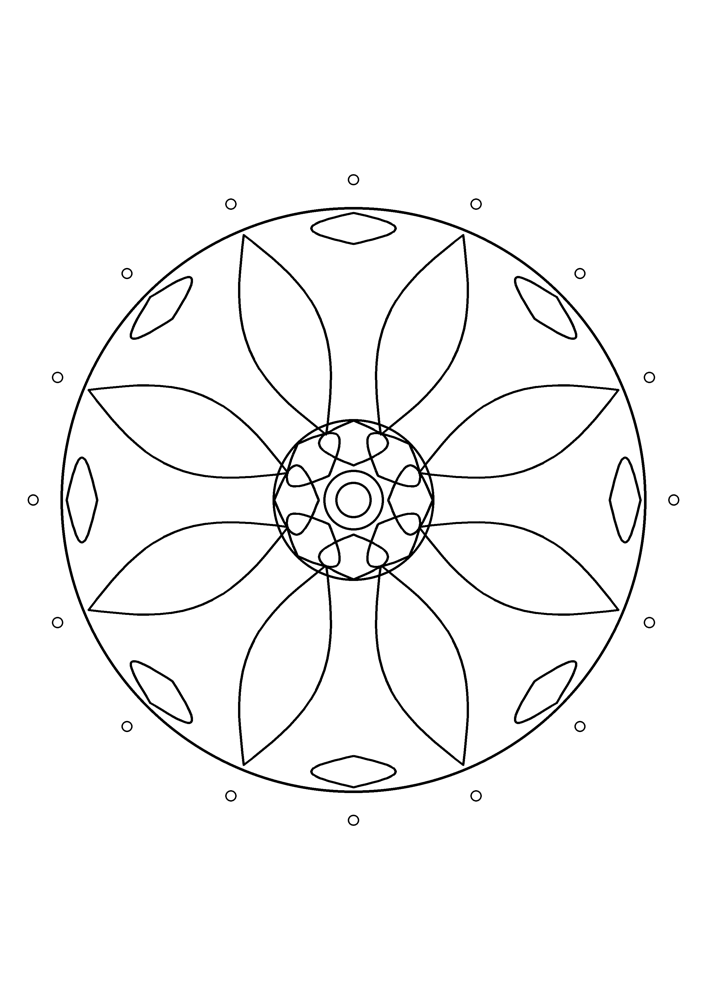 Mandala Coloring Page #15