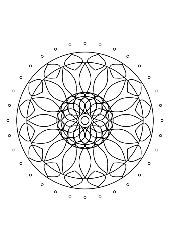 Mandala Coloring Page #16