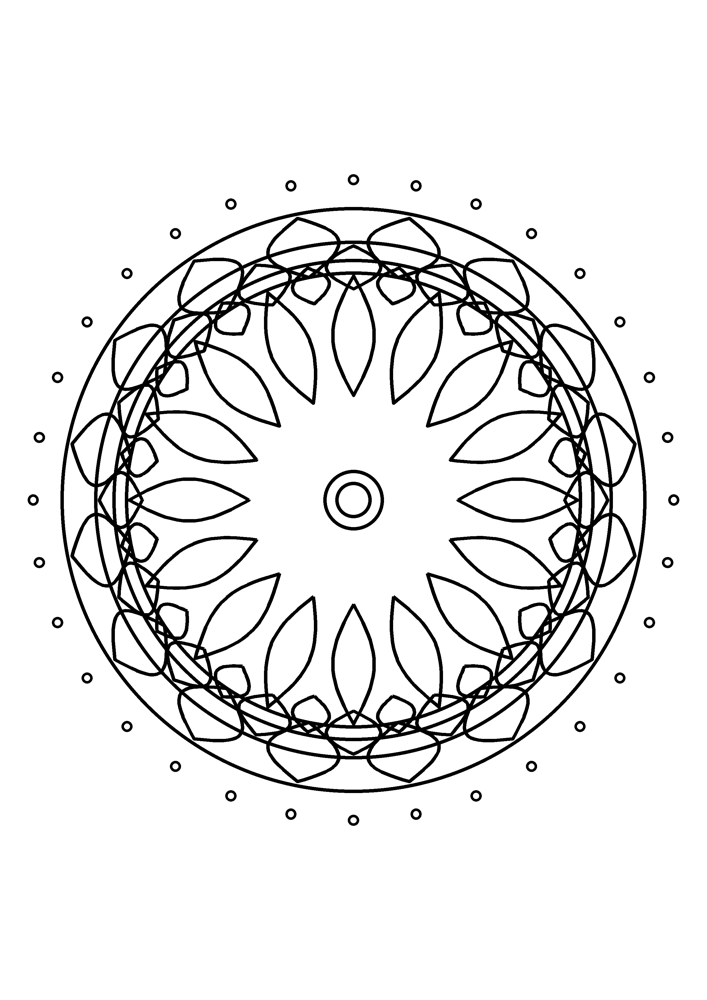 Mandala Coloring Page #17