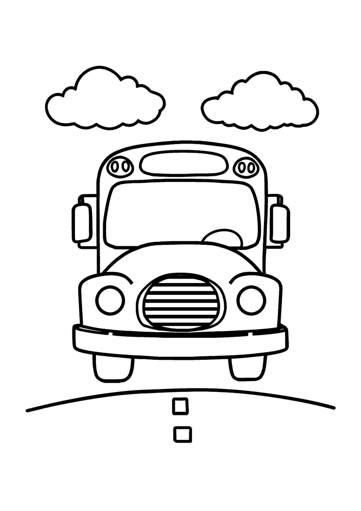 Cheerful School Bus