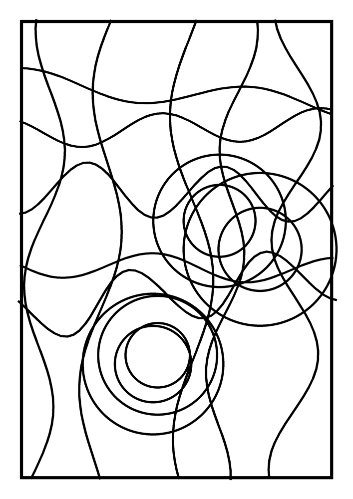 Stained Glass Coloring Page #1