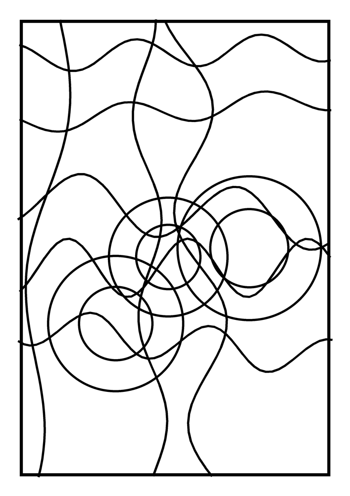 Stained Glass Coloring Page #2