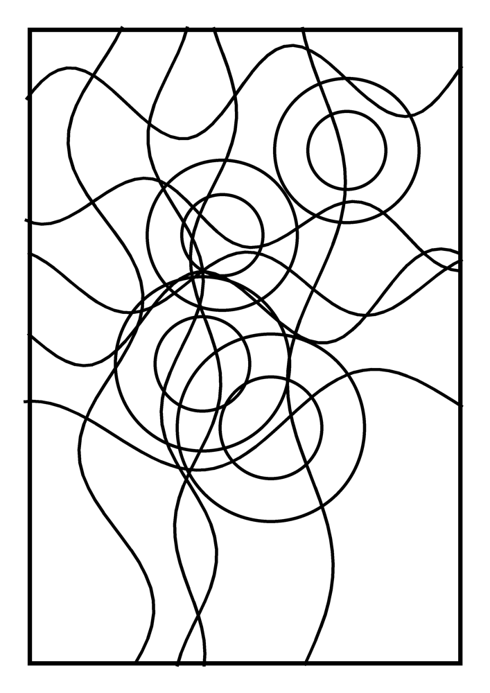 Stained Glass Coloring Page #3