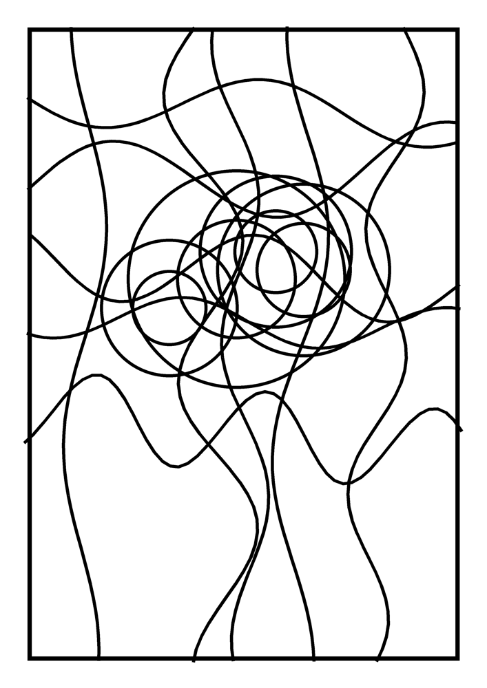 Stained Glass Coloring Page #4