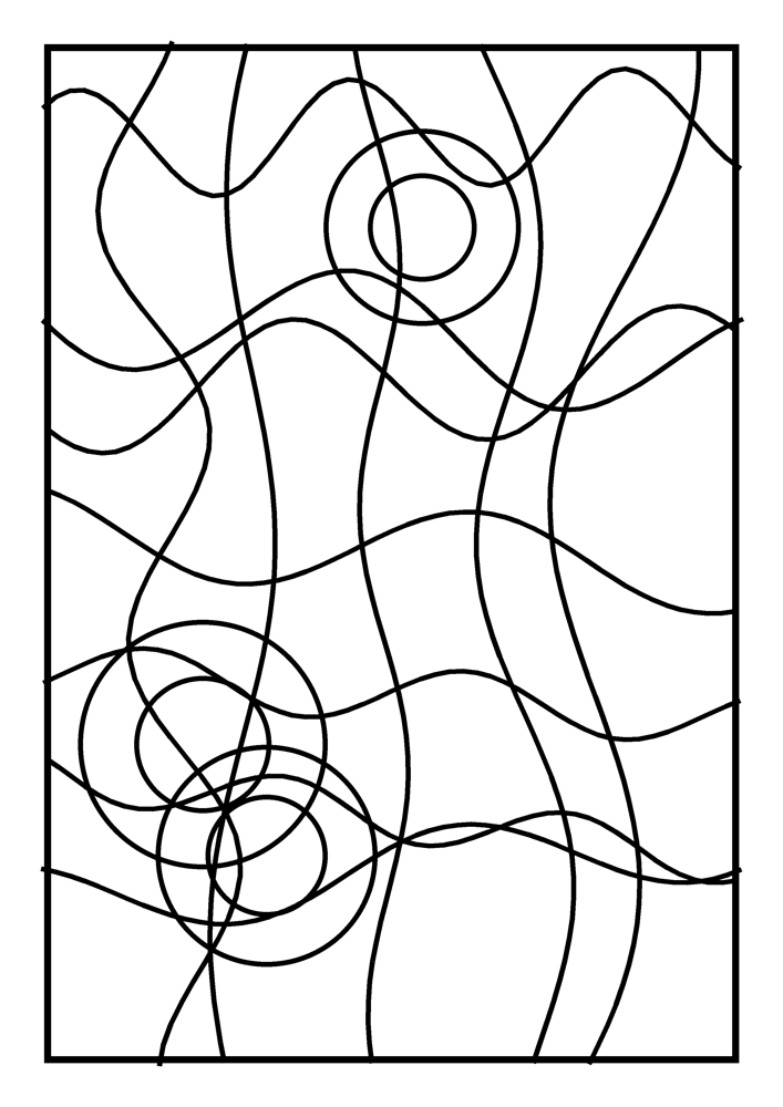 Stained Glass Coloring Page #5