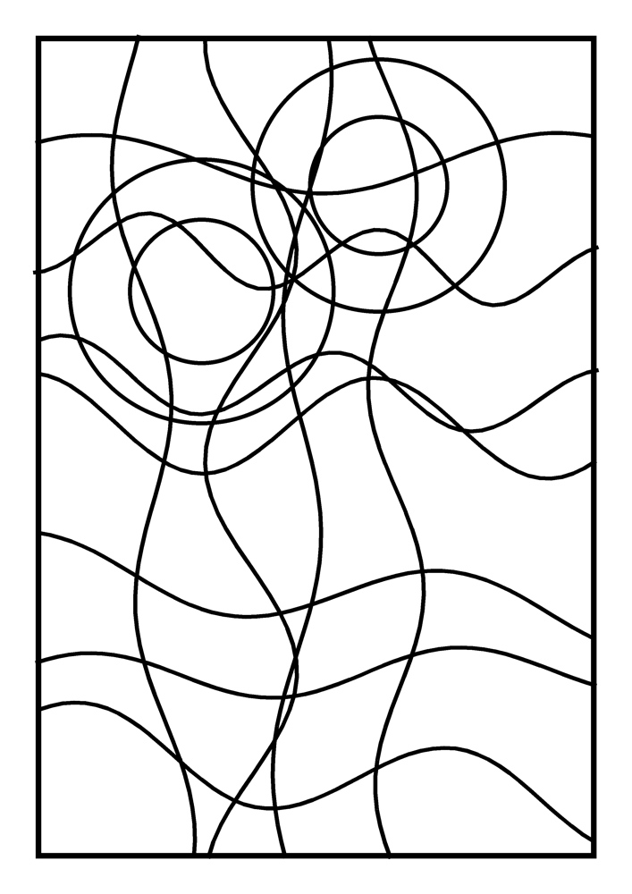 Stained Glass Coloring Page #6