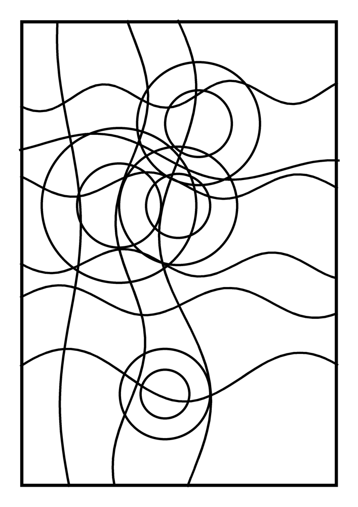Stained Glass Coloring Page #7