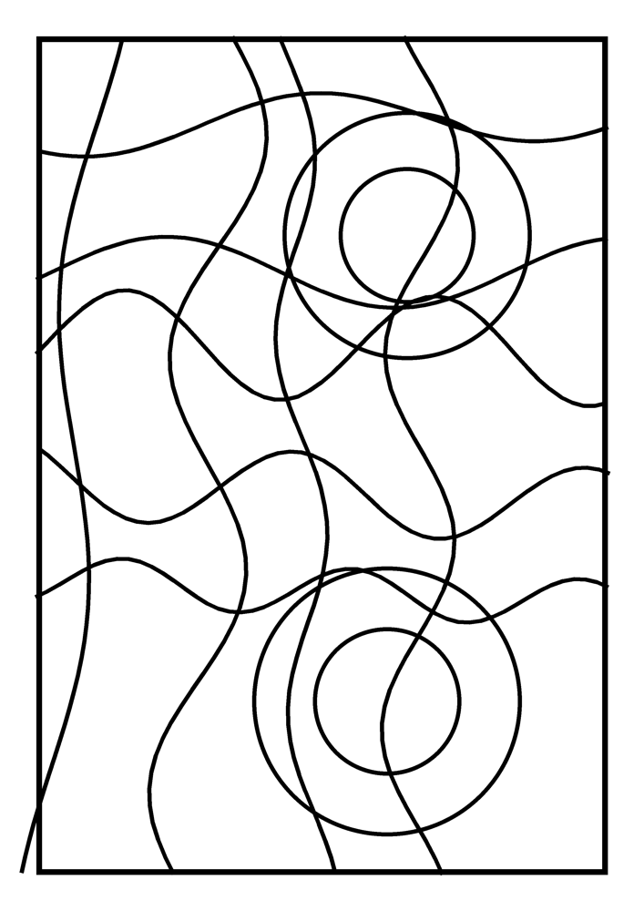 Stained Glass Coloring Page #8