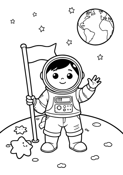 Astronaut Wave