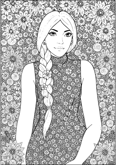 Braided Garden Portrait