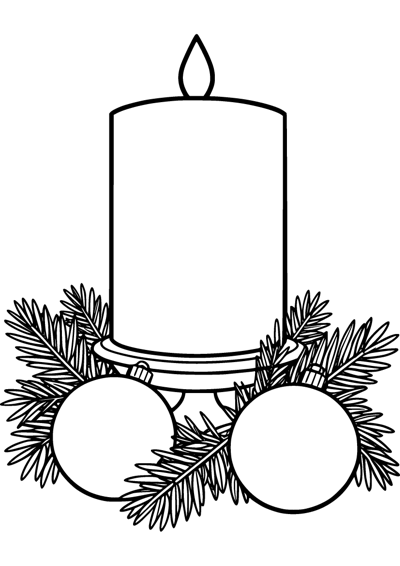 Candle and Pine