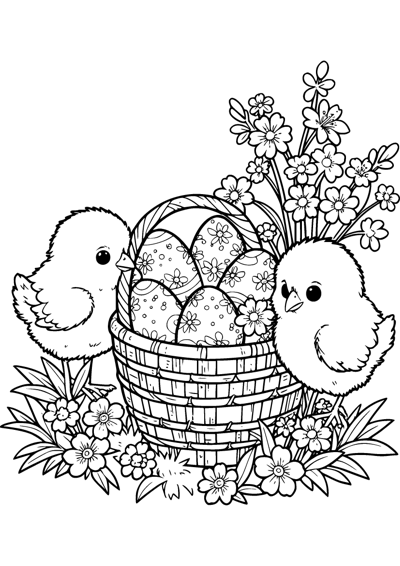 Chicks and Basket