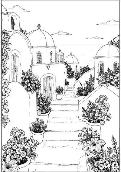 Greek Island Steps
