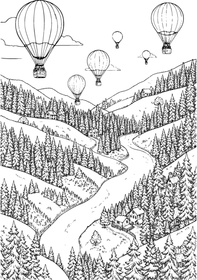 Hot Air Balloon Valley
