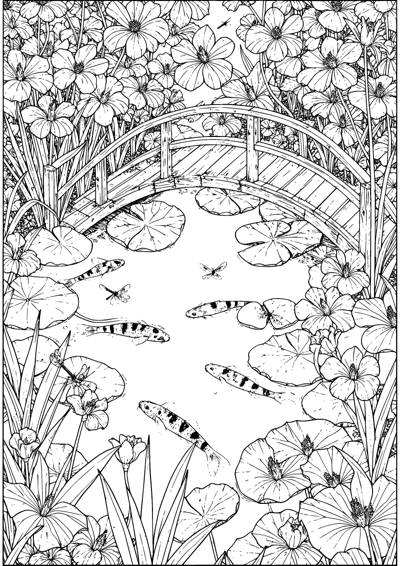 Koi Pond Bridge