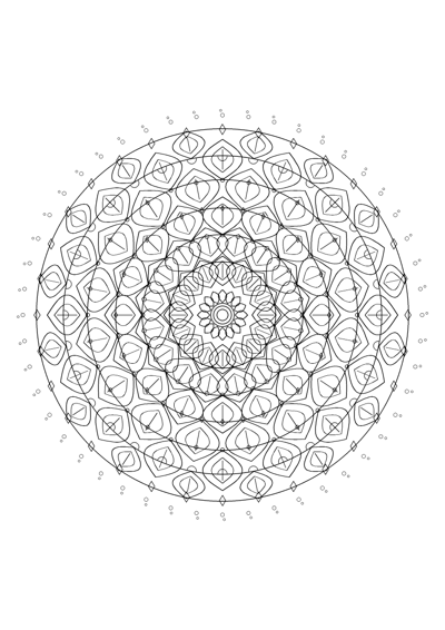 Mandala Coloring Page #3