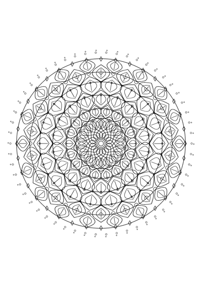 Mandala Coloring Page #9