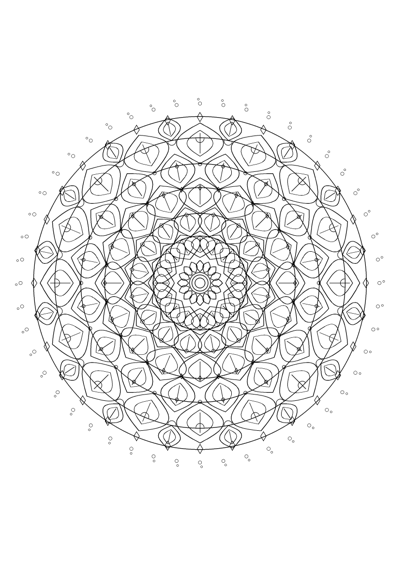 Mandala Coloring Page #14