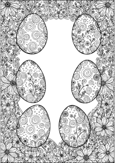 Patterned Easter Eggs