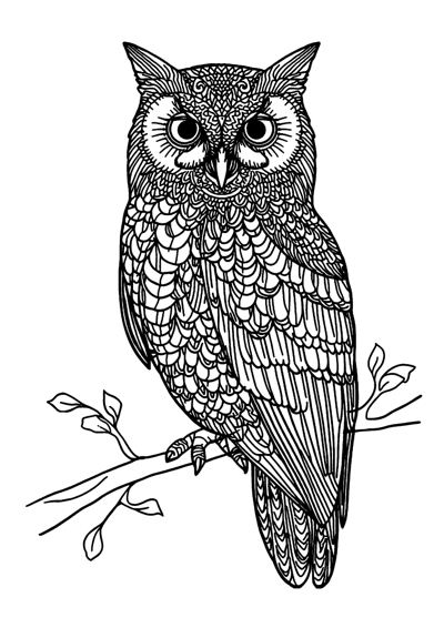 Patterned Owl