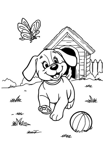 Puppy in the Garden