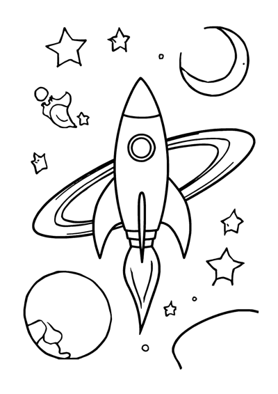 Rocket in Space