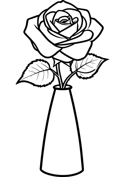 Rose in a Vase