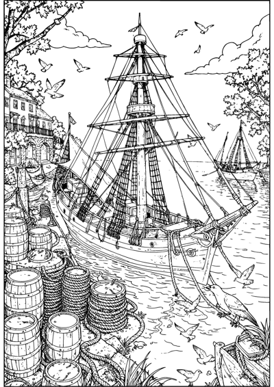 Sailing Ship Harbor