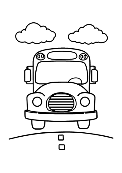 Cheerful School Bus