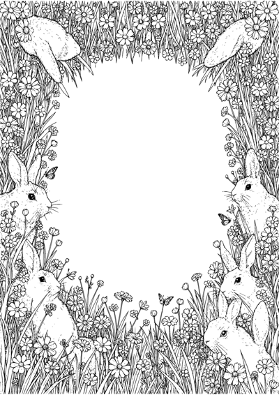 Spring Meadow Rabbits