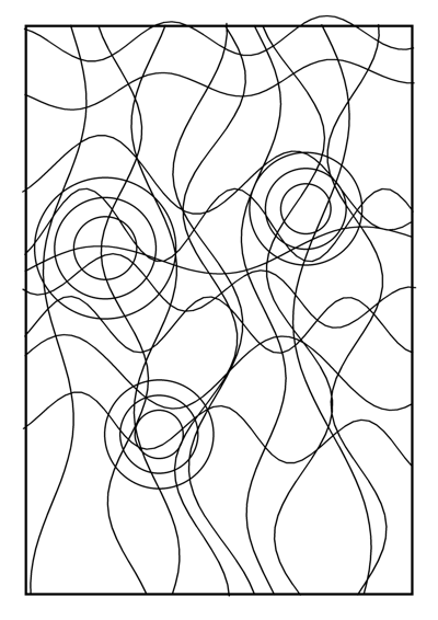 Stained Glass Coloring Page #2