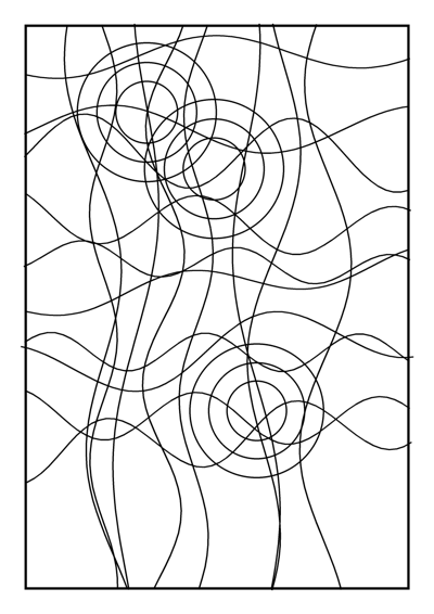 Stained Glass Coloring Page #8