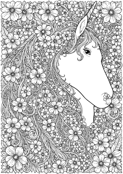 Unicorn Mane of Flowers