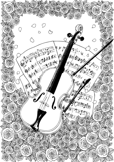 Violin and Sheet Music